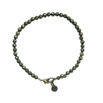 Pyrite Micro Bead Bracelet
