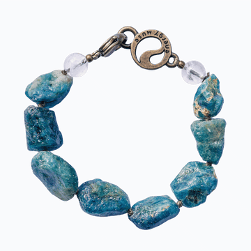 Raw Blue Apatite Bracelet