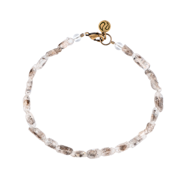 UV-Reactive Smoky Diamond Quartz Bracelet
