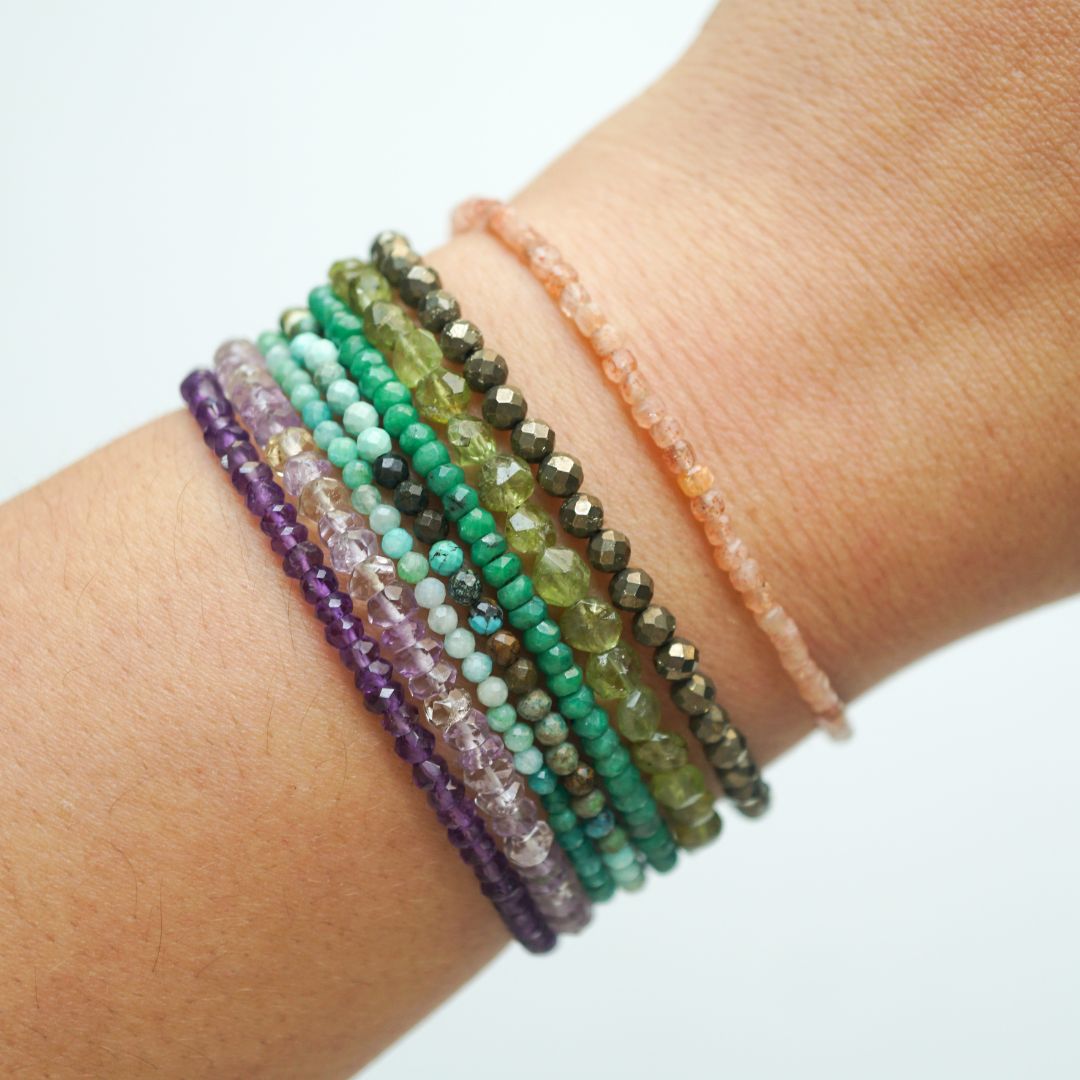 Russian Amazonite Micro Bead Bracelet