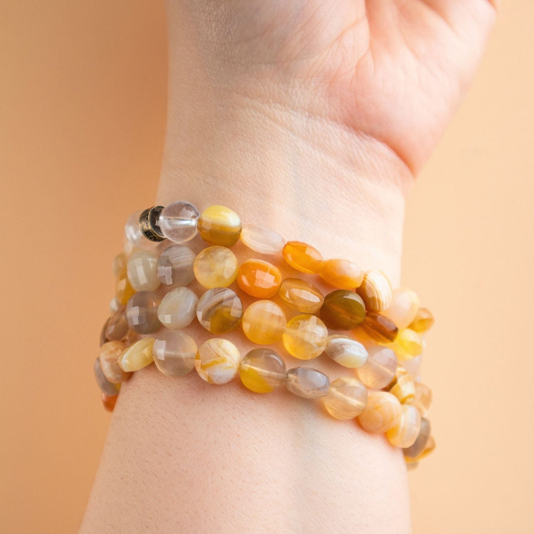 Yellow Botswana Agate Bracelet