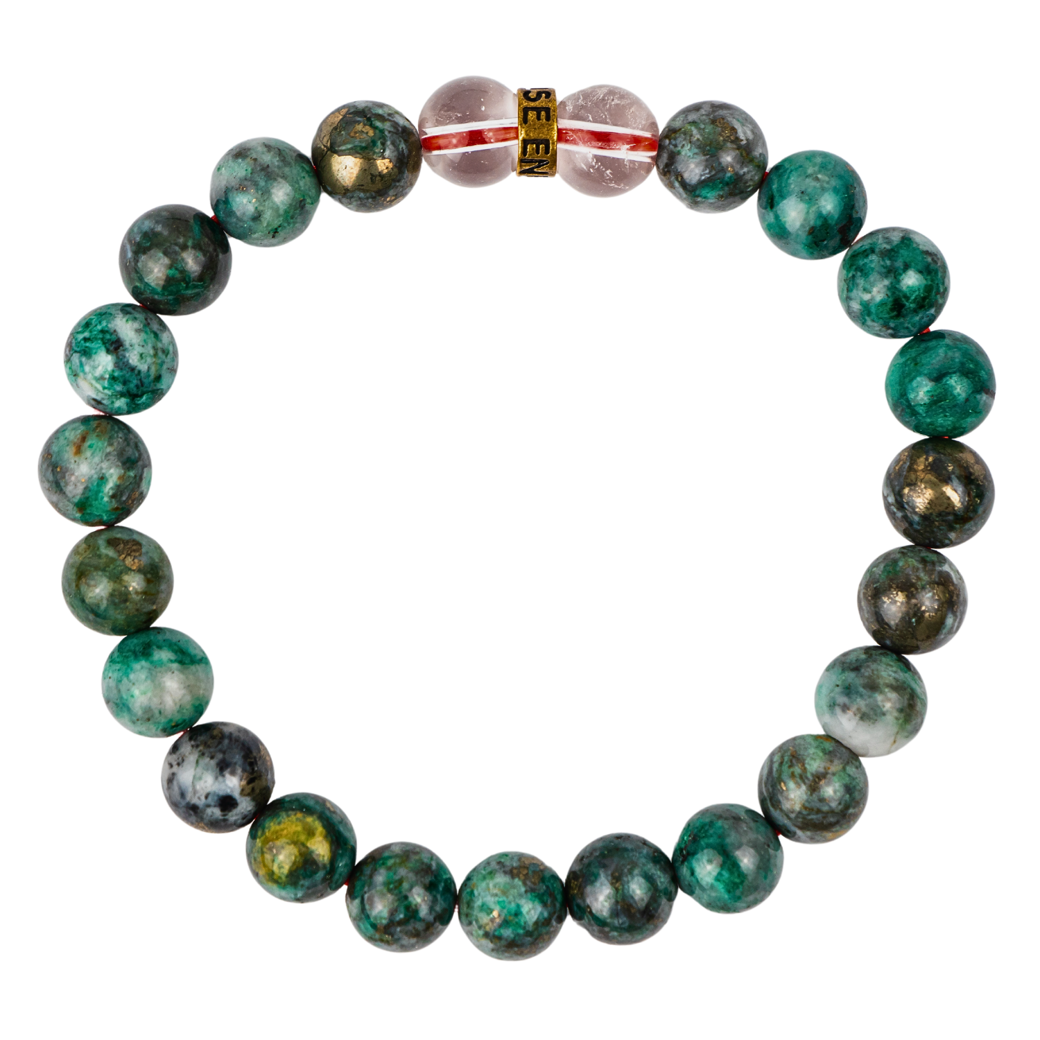 Jade with Pyrite Bracelet